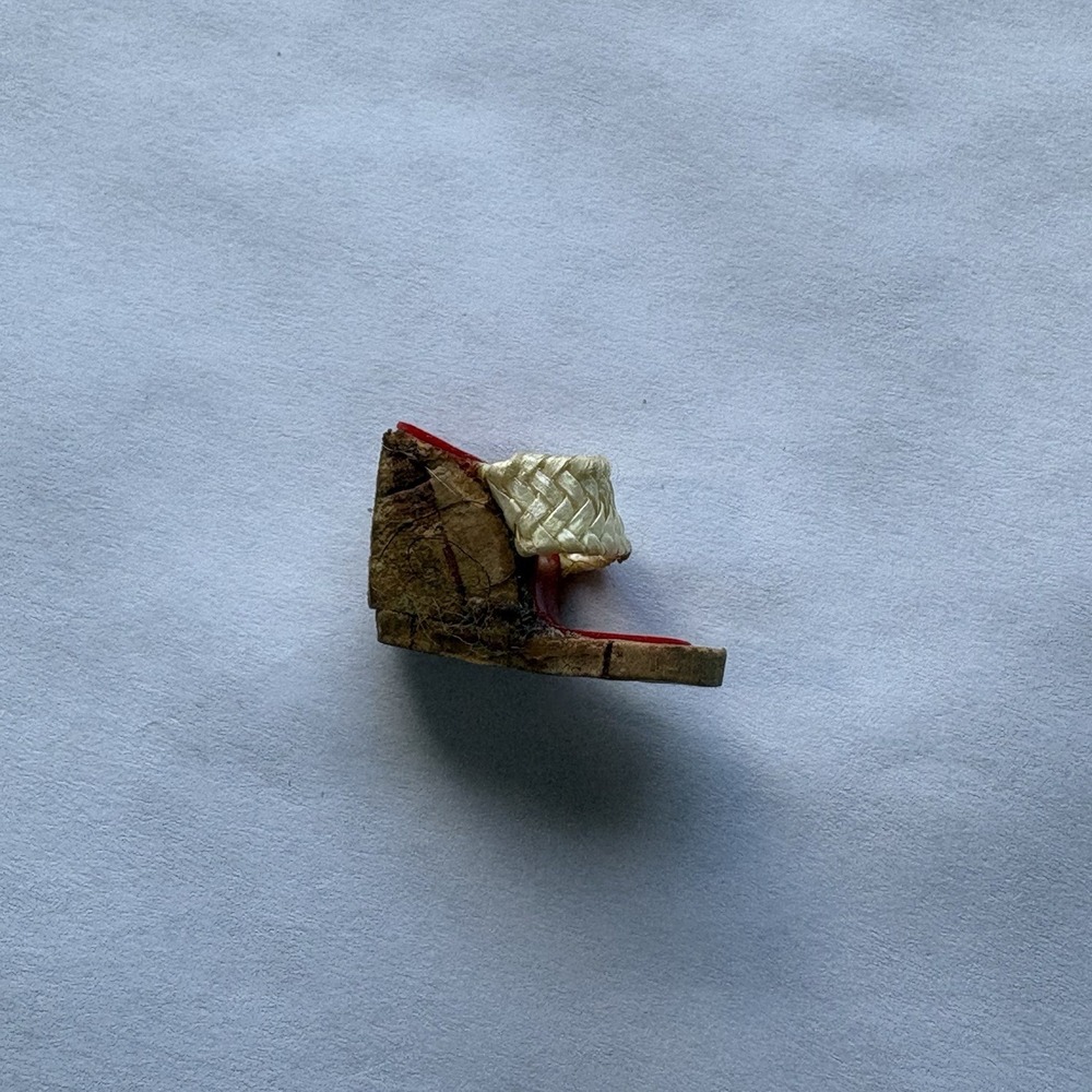 Barbie‎ Gold And Red Wedge Shoe—Single